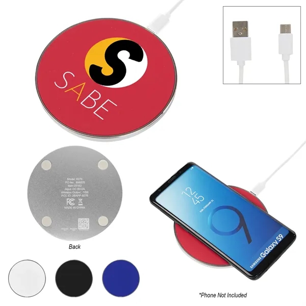 15W Recycled Aluminum Wireless Charger - 15W Recycled Aluminum Wireless Charger - Image 0 of 12