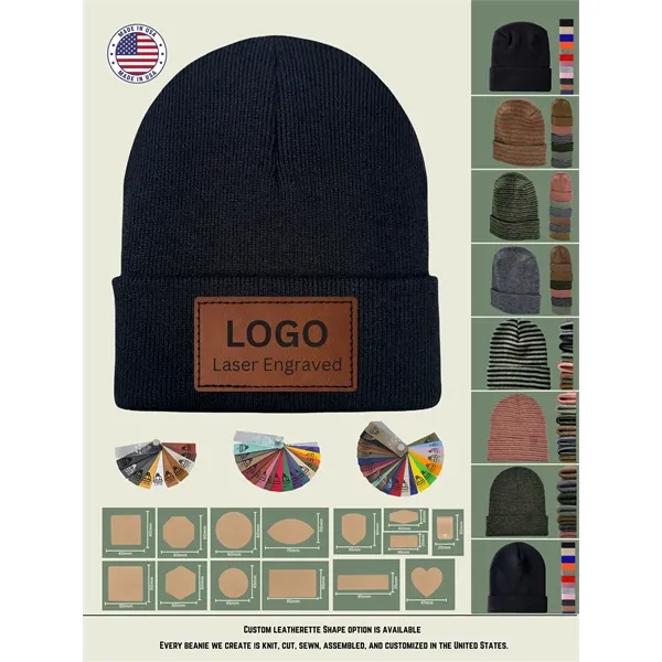 Made in USA Beanie Skully Knit Cap Winter Hat Custom - Made in USA Beanie Skully Knit Cap Winter Hat Custom - Image 0 of 96