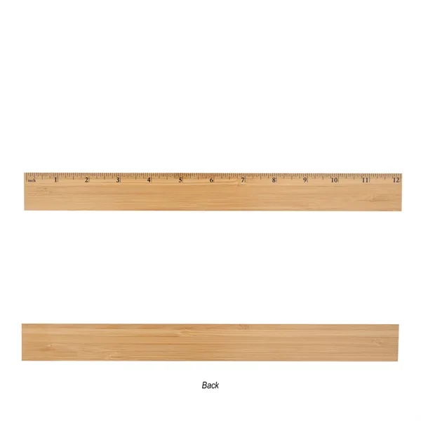 12" Bamboo Ruler - 12" Bamboo Ruler - Image 2 of 3