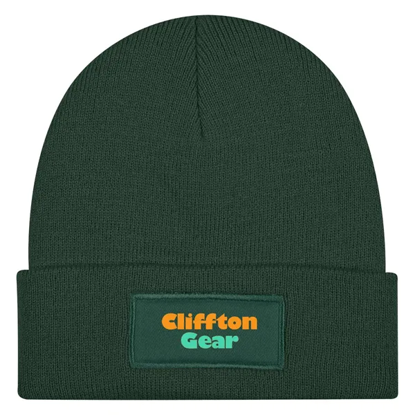 Patch rPET Knit Beanie With Cuff - Patch rPET Knit Beanie With Cuff - Image 2 of 13