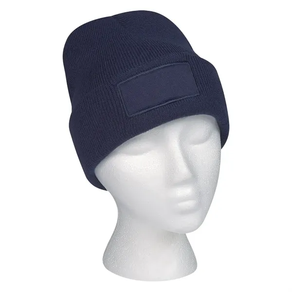 Patch rPET Knit Beanie With Cuff - Patch rPET Knit Beanie With Cuff - Image 10 of 13