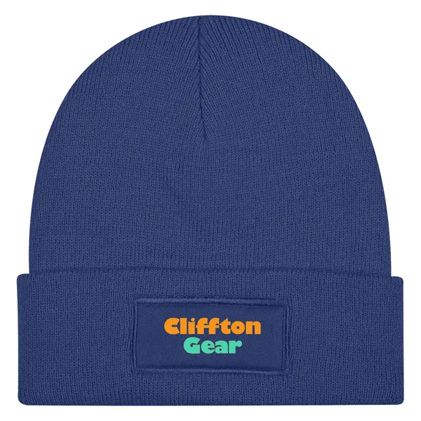 Patch rPET Knit Beanie With Cuff - Patch rPET Knit Beanie With Cuff - Image 12 of 13