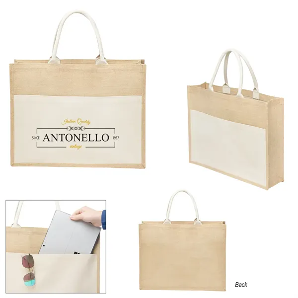 Julia Jute Tote Bag - Julia Jute Tote Bag - Image 2 of 4