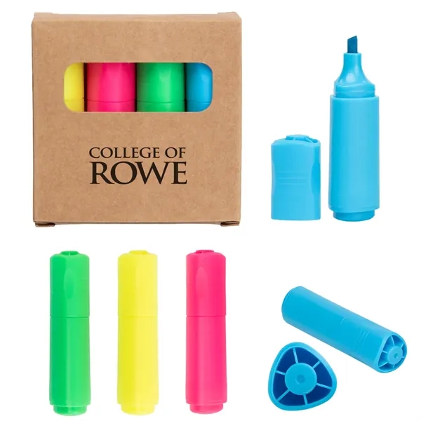4-In-1 Mini Highlighter Set - 4-In-1 Mini Highlighter Set - Image 2 of 4