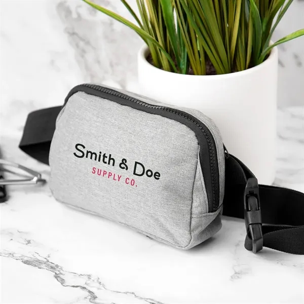 Custom Anywhere RPET Heathered Belt Bag