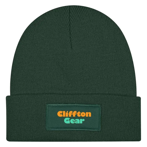 Custom Patch rPET Knit Beanie With Cuff