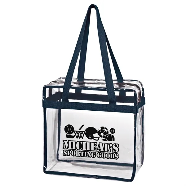Clear EVA Tote Bag With Zipper - Clear EVA Tote Bag With Zipper - Image 8 of 10