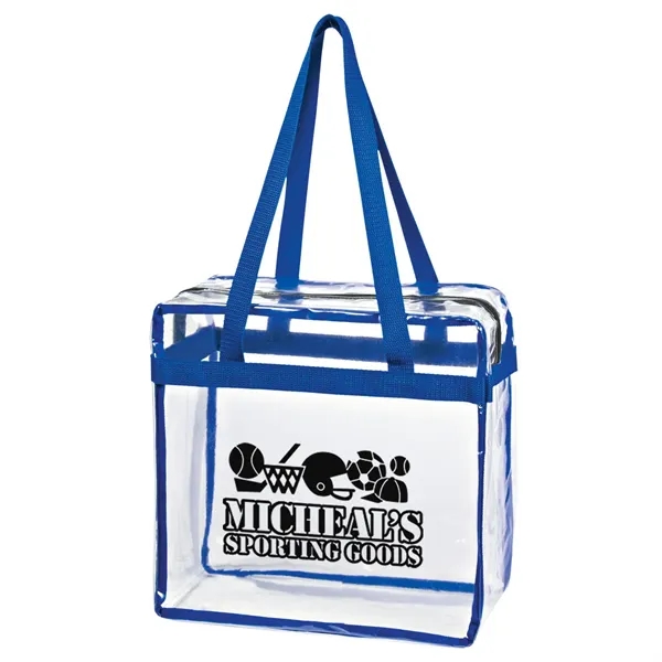 Clear EVA Tote Bag With Zipper - Clear EVA Tote Bag With Zipper - Image 10 of 10