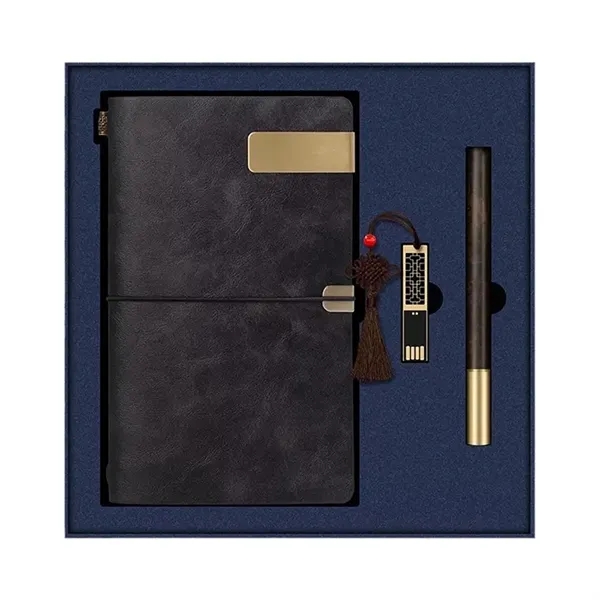 Oriental Style A6 Notebook Set w/Pen & USB Drive - Oriental Style A6 Notebook Set w/Pen & USB Drive - Image 1 of 5