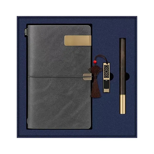 Oriental Style A6 Notebook Set w/Pen & USB Drive - Oriental Style A6 Notebook Set w/Pen & USB Drive - Image 2 of 5