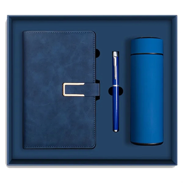 Deluxe A5 Notebook Pen Gift Set w/ Water Bottle - Deluxe A5 Notebook Pen Gift Set w/ Water Bottle - Image 3 of 4