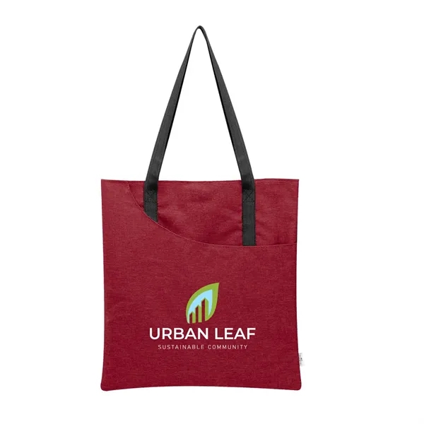Swoop Heathered rPET Tote Bag - Swoop Heathered rPET Tote Bag - Image 7 of 9