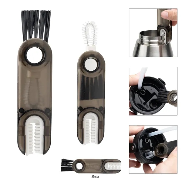 3-In-1 Cup Lid Gap Cleaning Brush Set - 3-In-1 Cup Lid Gap Cleaning Brush Set - Image 2 of 2