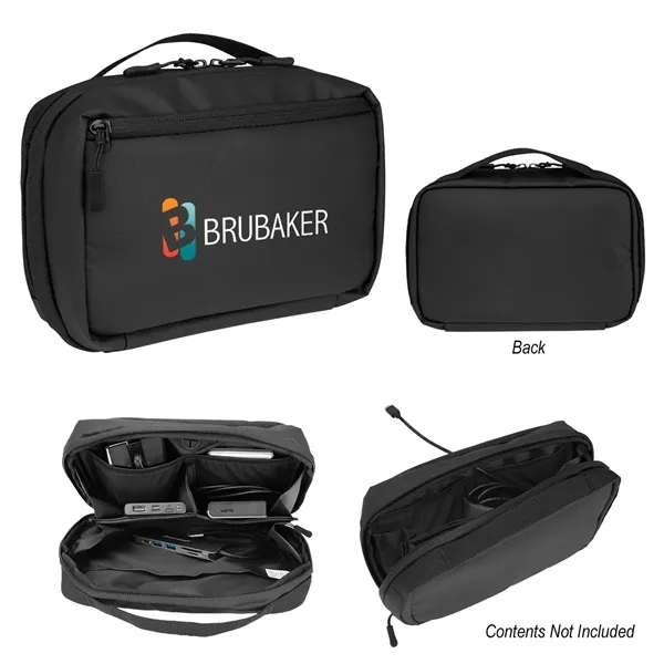 rPET Tech Pouch With Easy Cord Access - rPET Tech Pouch With Easy Cord Access - Image 2 of 2