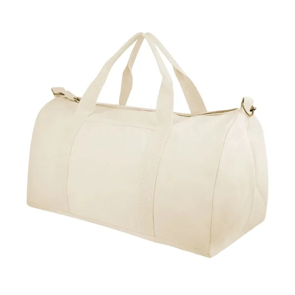 Aware™ 14 Oz. Recycled Cotton Flat Bottom Duffel Bag - Aware™ 14 Oz. Recycled Cotton Flat Bottom Duffel Bag - Image 9 of 12