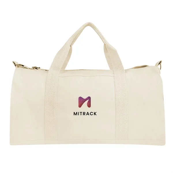 Aware™ 14 Oz. Recycled Cotton Flat Bottom Duffel Bag - Aware™ 14 Oz. Recycled Cotton Flat Bottom Duffel Bag - Image 11 of 12