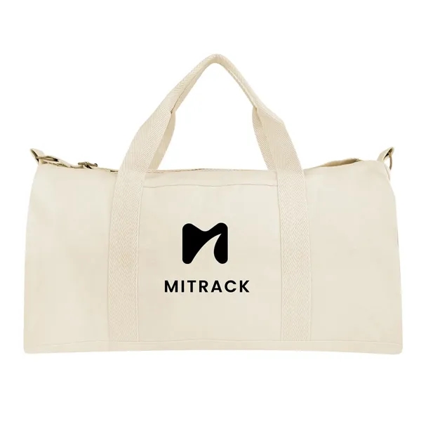 Aware™ 14 Oz. Recycled Cotton Flat Bottom Duffel Bag - Aware™ 14 Oz. Recycled Cotton Flat Bottom Duffel Bag - Image 12 of 12