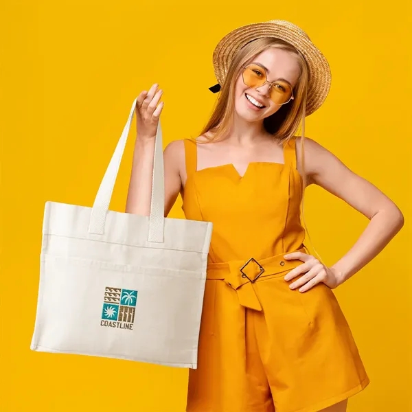 Aware™ 4 Oz. Recycled Cotton Tote Bag - Aware™ 4 Oz. Recycled Cotton Tote Bag - Image 10 of 10