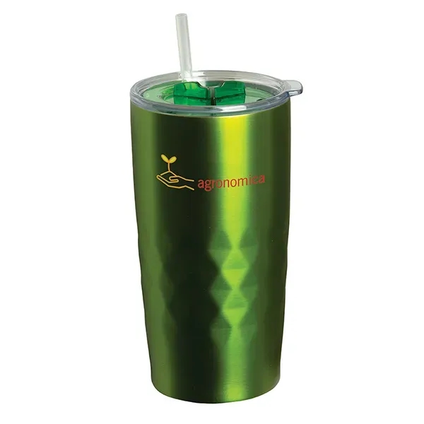 Montego 600 Ml. (20 Fl. Oz.) Travel Tumbler With Straw - Montego 600 Ml. (20 Fl. Oz.) Travel Tumbler With Straw - Image 2 of 5