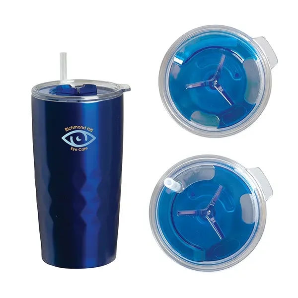 Montego 600 Ml. (20 Fl. Oz.) Travel Tumbler With Straw - Montego 600 Ml. (20 Fl. Oz.) Travel Tumbler With Straw - Image 4 of 5