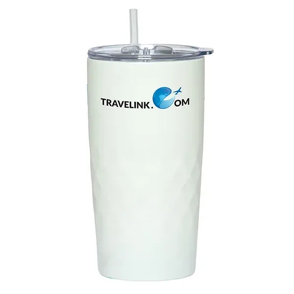 Montego 600 Ml. (20 Fl. Oz.) Travel Tumbler With Straw - Montego 600 Ml. (20 Fl. Oz.) Travel Tumbler With Straw - Image 5 of 5