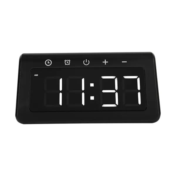 15W Light-Up Wireless Charger Alarm Clock - 15W Light-Up Wireless Charger Alarm Clock - Image 4 of 9