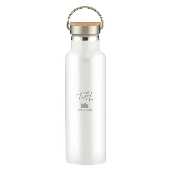 21 Oz. Liberty Stainless Steel Bottle With Wood Lid - 21 Oz. Liberty Stainless Steel Bottle With Wood Lid - Image 4 of 22