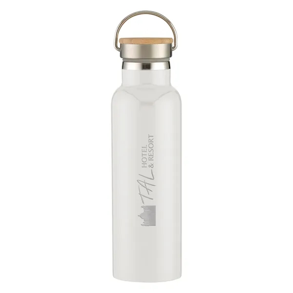 21 Oz. Liberty Stainless Steel Bottle With Wood Lid - 21 Oz. Liberty Stainless Steel Bottle With Wood Lid - Image 6 of 22