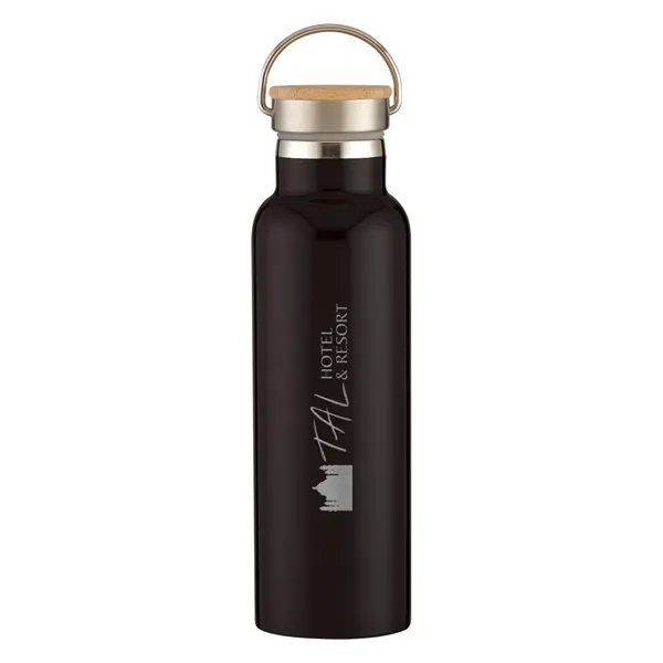21 Oz. Liberty Stainless Steel Bottle With Wood Lid - 21 Oz. Liberty Stainless Steel Bottle With Wood Lid - Image 19 of 22