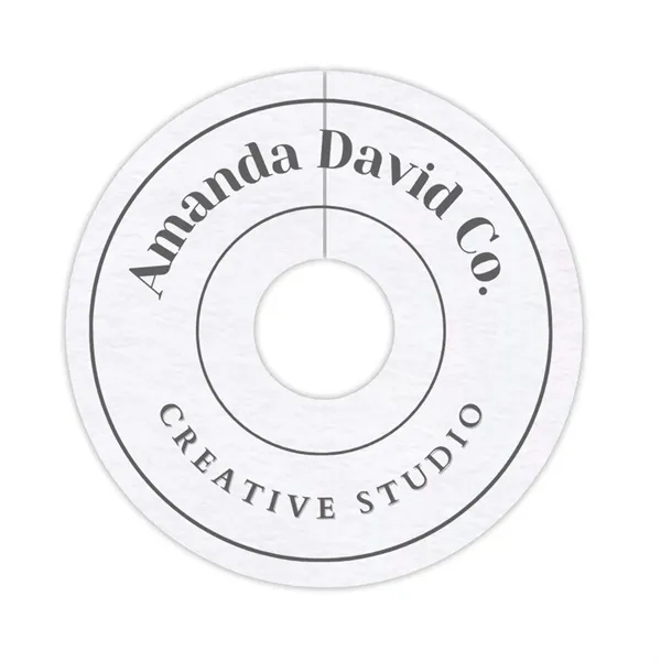 40 pt. Pulpboard Coaster, 2.75" Wine Tag - 40 pt. Pulpboard Coaster, 2.75" Wine Tag - Image 1 of 2