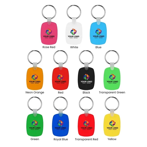 Oval Shaped Silicone Keychain - Oval Shaped Silicone Keychain - Image 1 of 25