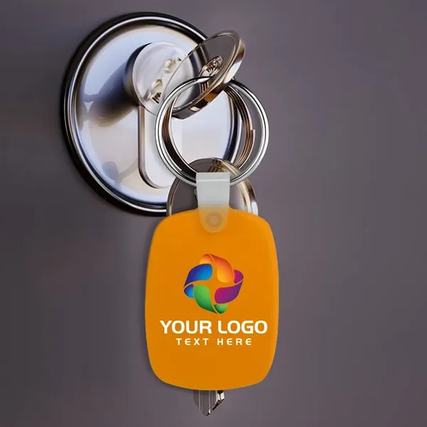 Oval Shaped Silicone Keychain - Oval Shaped Silicone Keychain - Image 25 of 25