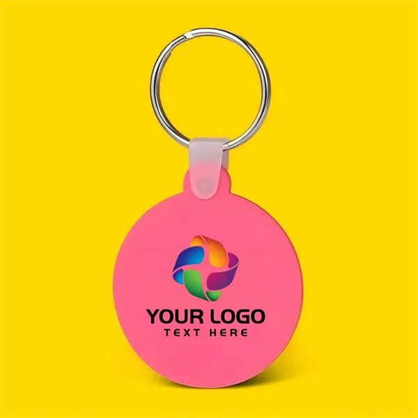 Round Shaped Silicone Keychain - Round Shaped Silicone Keychain - Image 0 of 25