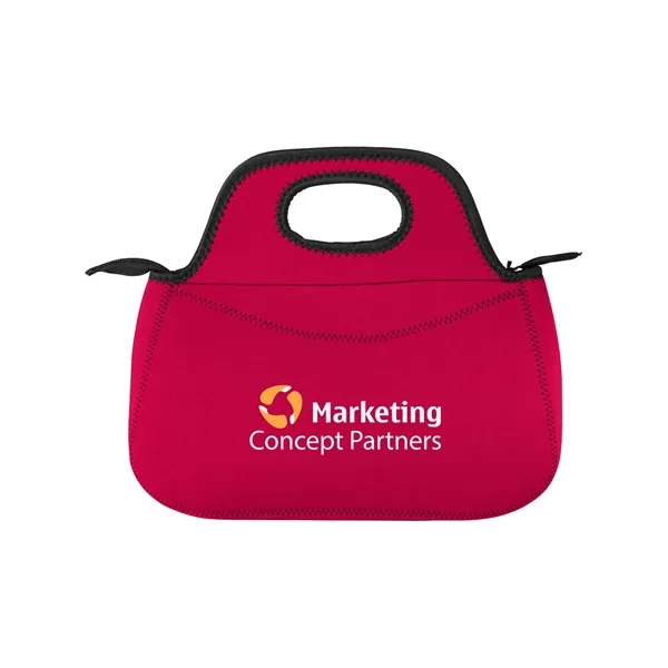 Zippered Neoprene Lunch Cooler Tote Bag - Zippered Neoprene Lunch Cooler Tote Bag - Image 18 of 20
