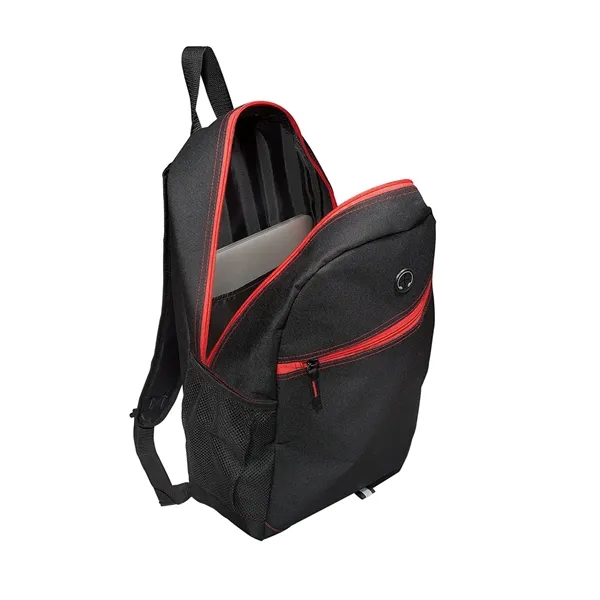 Front Zipper Color Laptop Backpack - Front Zipper Color Laptop Backpack - Image 11 of 11