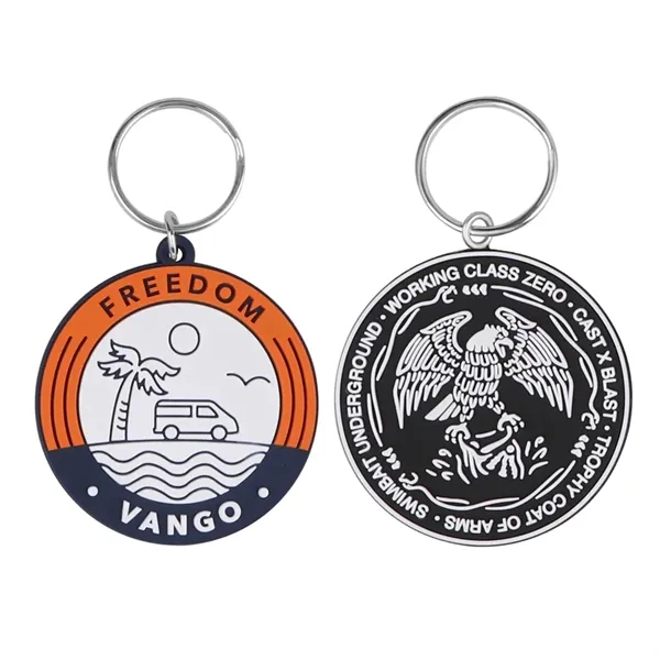 2" Full Color Custom Soft Pvc Keychain W/ Split Ring - 2" Full Color Custom Soft Pvc Keychain W/ Split Ring - Image 0 of 0