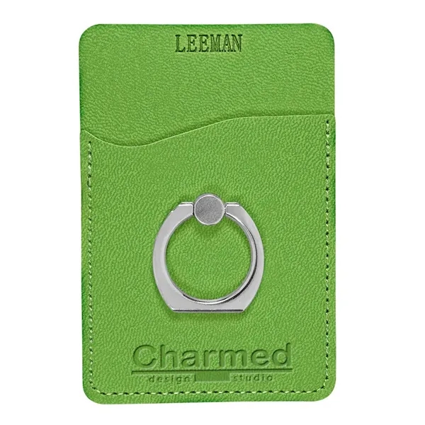 Leeman Tuscany Card Holder with Metal Ring Phone Stand - Leeman Tuscany Card Holder with Metal Ring Phone Stand - Image 12 of 31