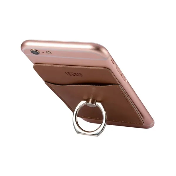 Leeman Tuscany Card Holder with Metal Ring Phone Stand - Leeman Tuscany Card Holder with Metal Ring Phone Stand - Image 29 of 31
