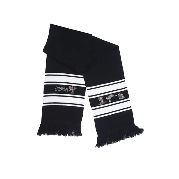 Stripe Knit Scarf - Stripe Knit Scarf - Image 1 of 9
