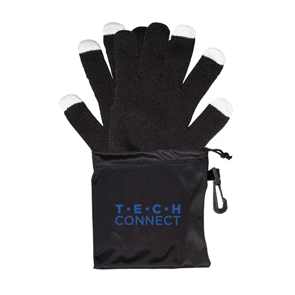 Touchscreen-Friendly Gloves In Pouch - Touchscreen-Friendly Gloves In Pouch - Image 0 of 1