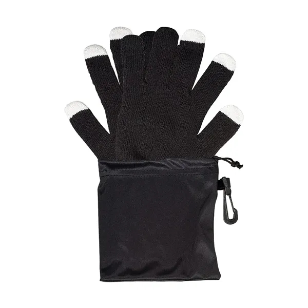 Touchscreen-Friendly Gloves In Pouch - Touchscreen-Friendly Gloves In Pouch - Image 1 of 1
