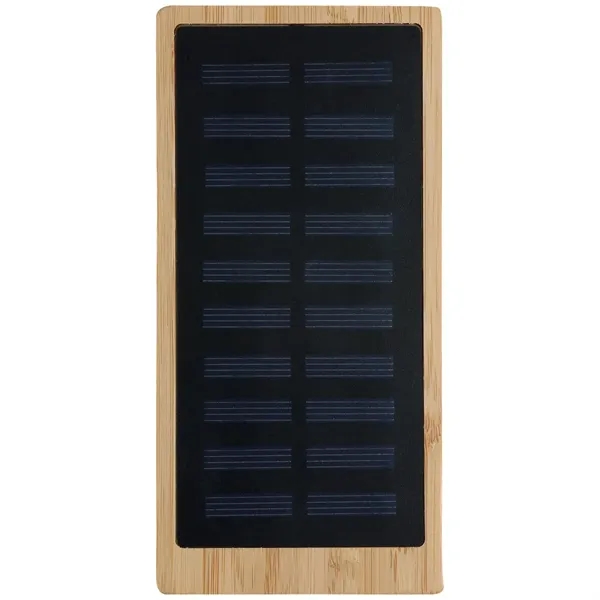 Bamboo 10,000mAh Solar/Wireless Powerbank - Bamboo 10,000mAh Solar/Wireless Powerbank - Image 14 of 16