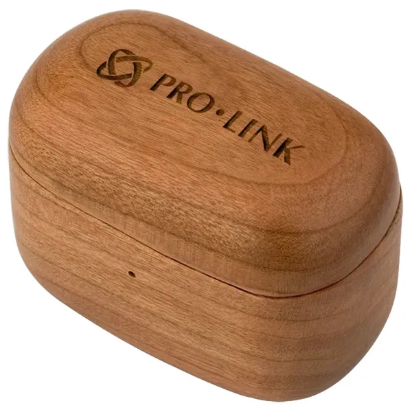 Cherry Wood TWS Wireless Earbuds and Charger Case - Cherry Wood TWS Wireless Earbuds and Charger Case - Image 6 of 19