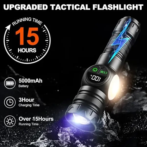 Multifunctional Digital Display Flashlight Magnetic Suction - Multifunctional Digital Display Flashlight Magnetic Suction - Image 3 of 10