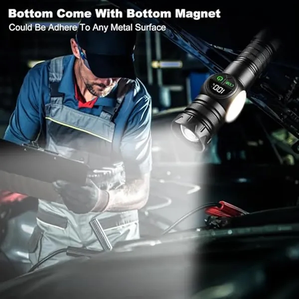 Multifunctional Digital Display Flashlight Magnetic Suction - Multifunctional Digital Display Flashlight Magnetic Suction - Image 4 of 10