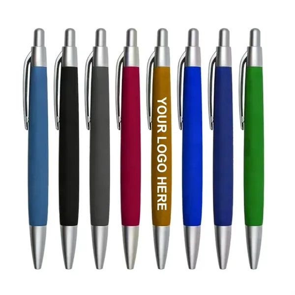 Plastic Click Action Writing Ballpoint Pen - Plastic Click Action Writing Ballpoint Pen - Image 0 of 8