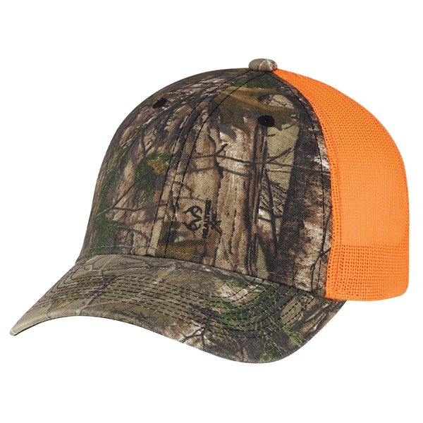 Enzyme Washed Brushed Polycotton / Soft Nylon Mesh Hat - Enzyme Washed Brushed Polycotton / Soft Nylon Mesh Hat - Image 2 of 10