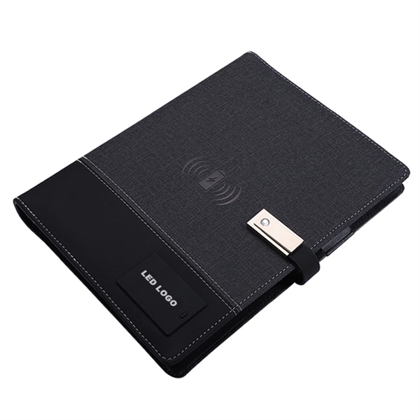 Tech Notebook with USB Drive & Wireless Battery Charger - Tech Notebook with USB Drive & Wireless Battery Charger - Image 1 of 6