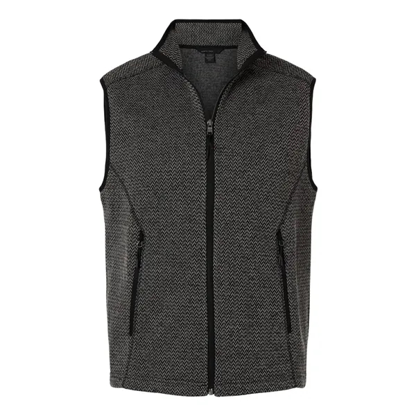 North End Men's Jasper Jacquard Fleece Vest - North End Men's Jasper Jacquard Fleece Vest - Image 1 of 6