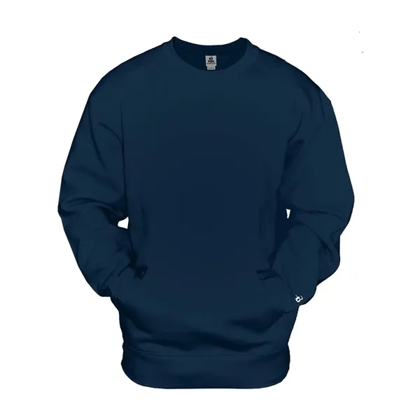 Badger Unisex Pocket Crewneck Sweatshirt